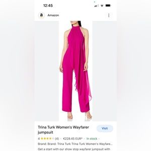 Trina Turk BLACK JUMPSUIT NWT